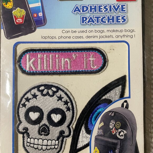 Adhesive Patches Heart Skull, Killin'it and Eye Patch - RD Royal Deluxe One Use - Picture 1 of 3